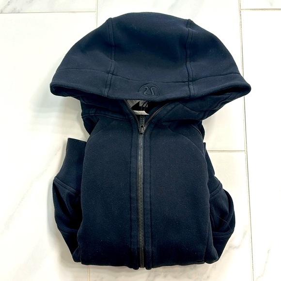 Scuba LuLulemon Full Zip Up Hoodie- Black Size 6 - Picture 4 of 4